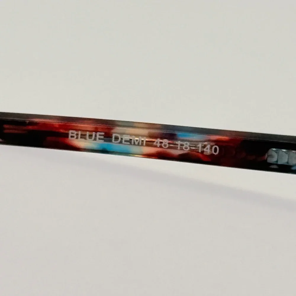 Geek Eyewear Game On 3‎ Round Blue Demi Tortoise Shell Eyeglass Frames 48-18-140